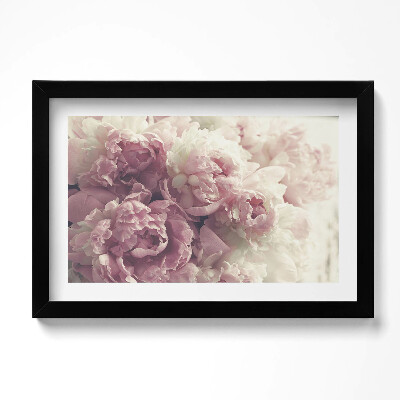 Tablou rama original Flori subtile de bujori