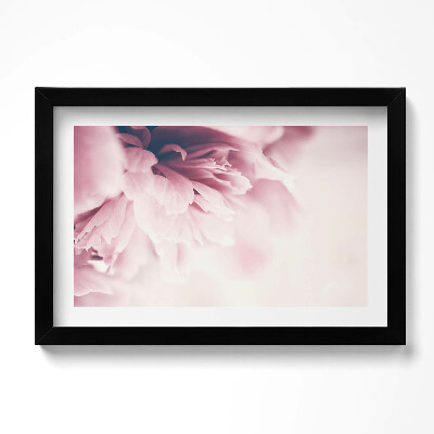 Tablou living cu rama original Prim-plan al petalelor de bujor