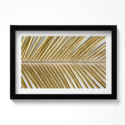 Tablou living cu rama original Glamourul foii de aur