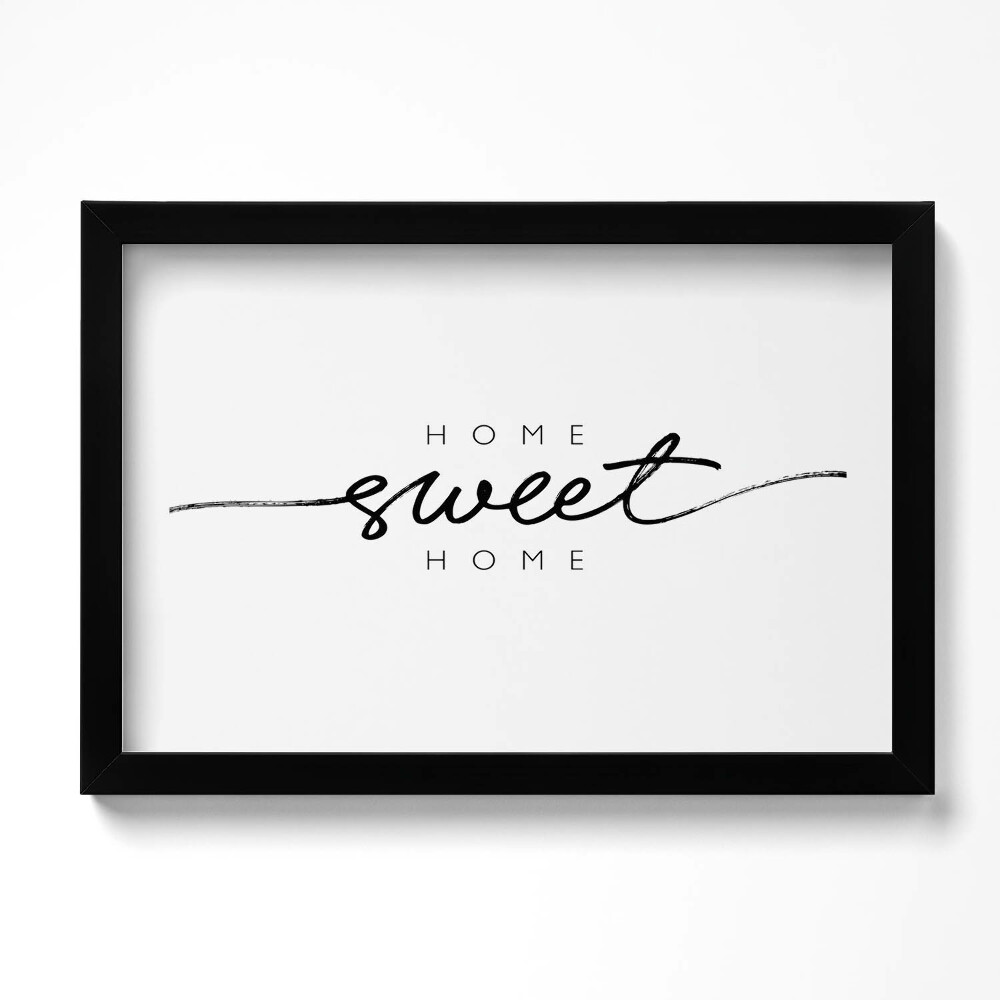 Tablou rama original Inscripție decorativă pentru apartament «Acasă, dulce casă»