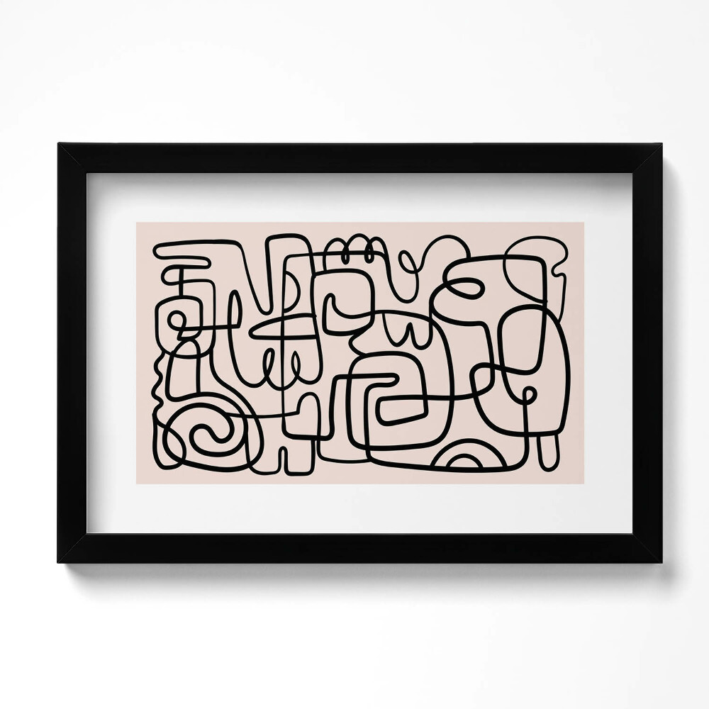 Tablou rama original Forme abstracte de artă