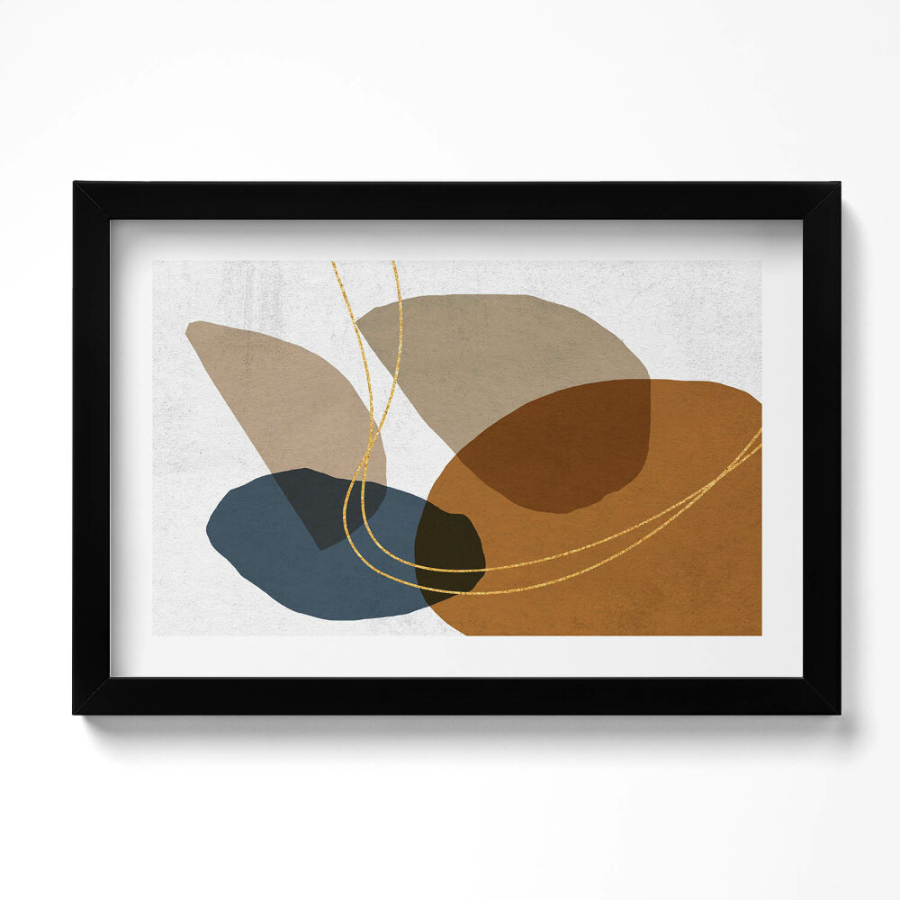 Tablou rama original Compoziție boho abstractă