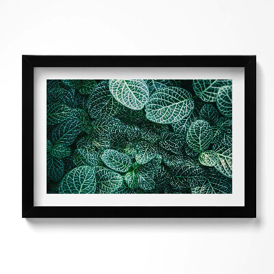 Tablou living cu rama original Frunze verzi sălbatice