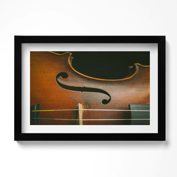 Tablou living cu rama original Instrument de vioară