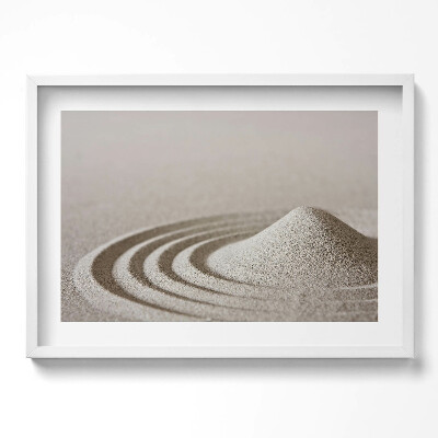 Tablou living cu rama excepţional Zen - un deal de nisip în stil boho