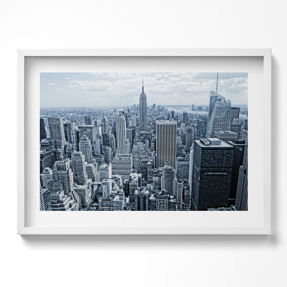 Tablou living cu rama excepţional Vedere a orașului New York