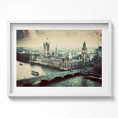 Tablou living cu rama excepţional Arhitectura Angliei - o perspectivă de sus