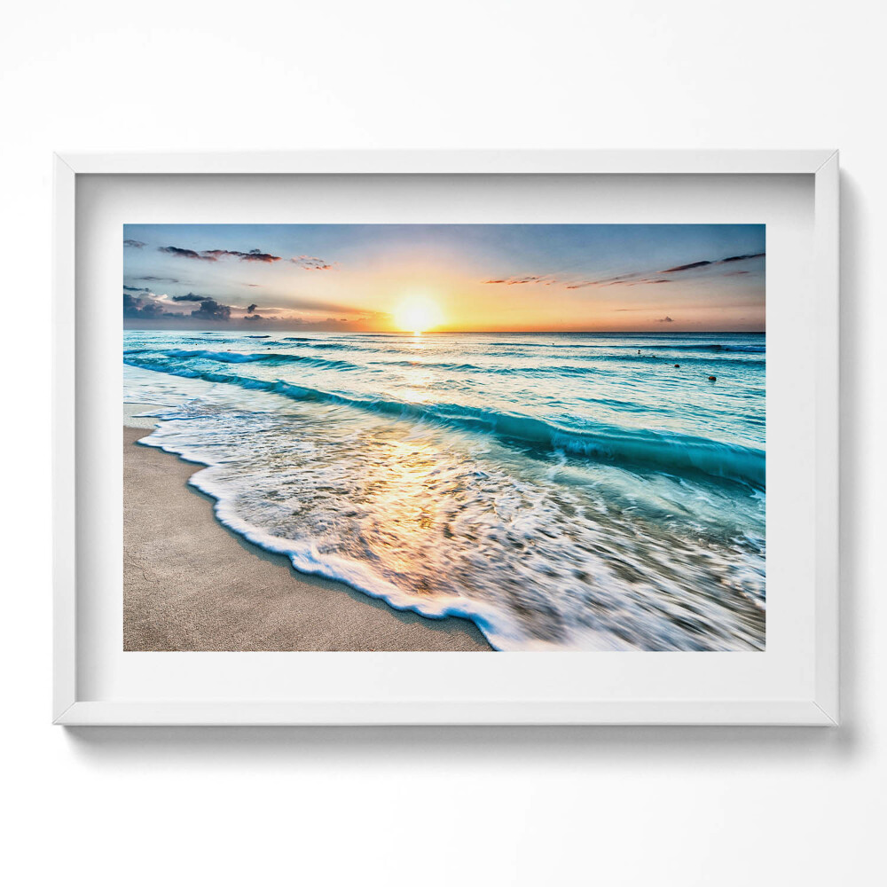 Tablou rama excepţional Nisip de mare pe plajă