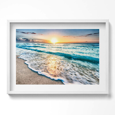 Tablou rama excepţional Nisip de mare pe plajă