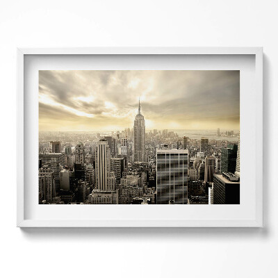 Tablou living cu rama excepţional Panoramă a clădirii Empire State
