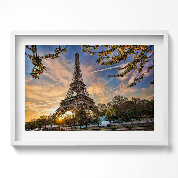 Tablou living cu rama excepţional Turnul Eiffel din Paris