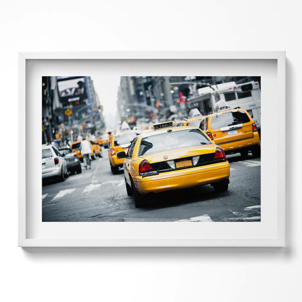 Tablou rama excepţional Taxiurile din New York City în ambuteiajele orașului