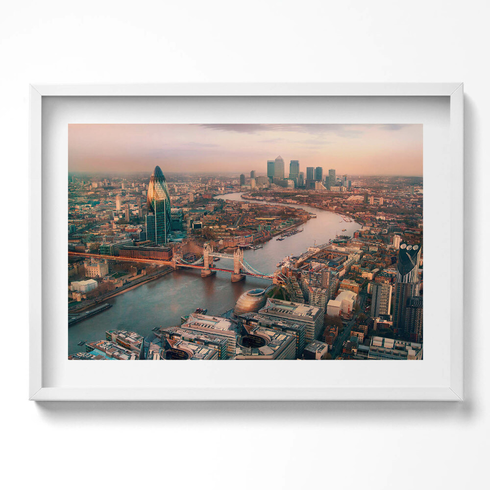 Tablou living cu rama excepţional Londra din perspectivă