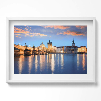 Tablou rama excepţional Peisaj urban seara