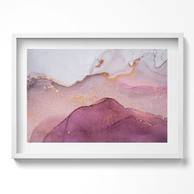 Tablou rama excepţional Rezumat roz cu aur