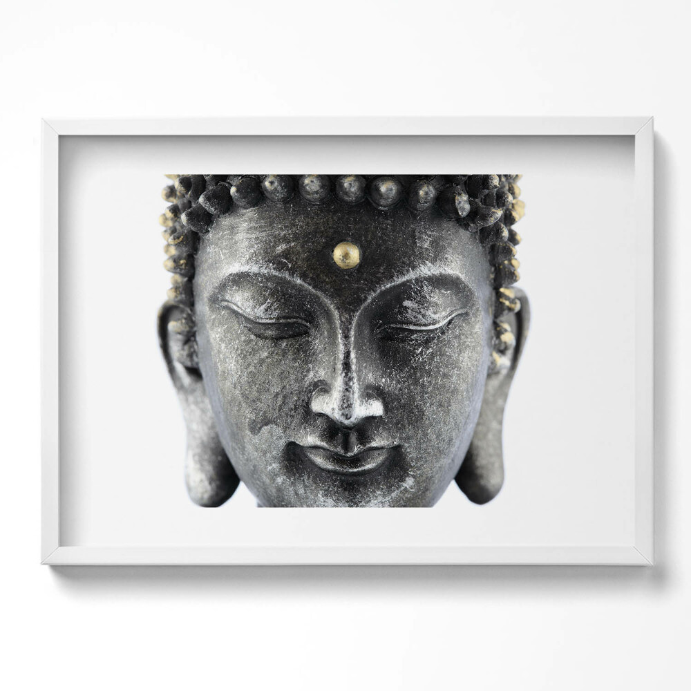 Tablou rama excepţional Capul unei statui a lui Buddha