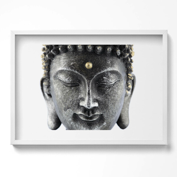 Tablou rama excepţional Capul unei statui a lui Buddha