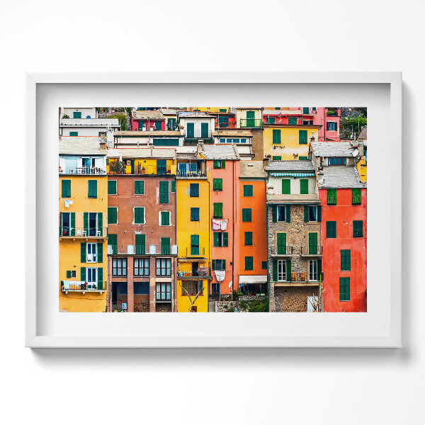 Tablou living cu rama excepţional Arhitectura clădirilor colorate
