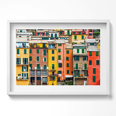 Tablou living cu rama excepţional Arhitectura clădirilor colorate