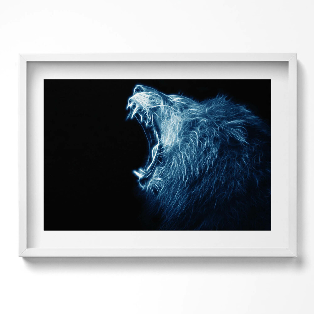 Tablou rama excepţional Limbajul corpului leului sălbatic