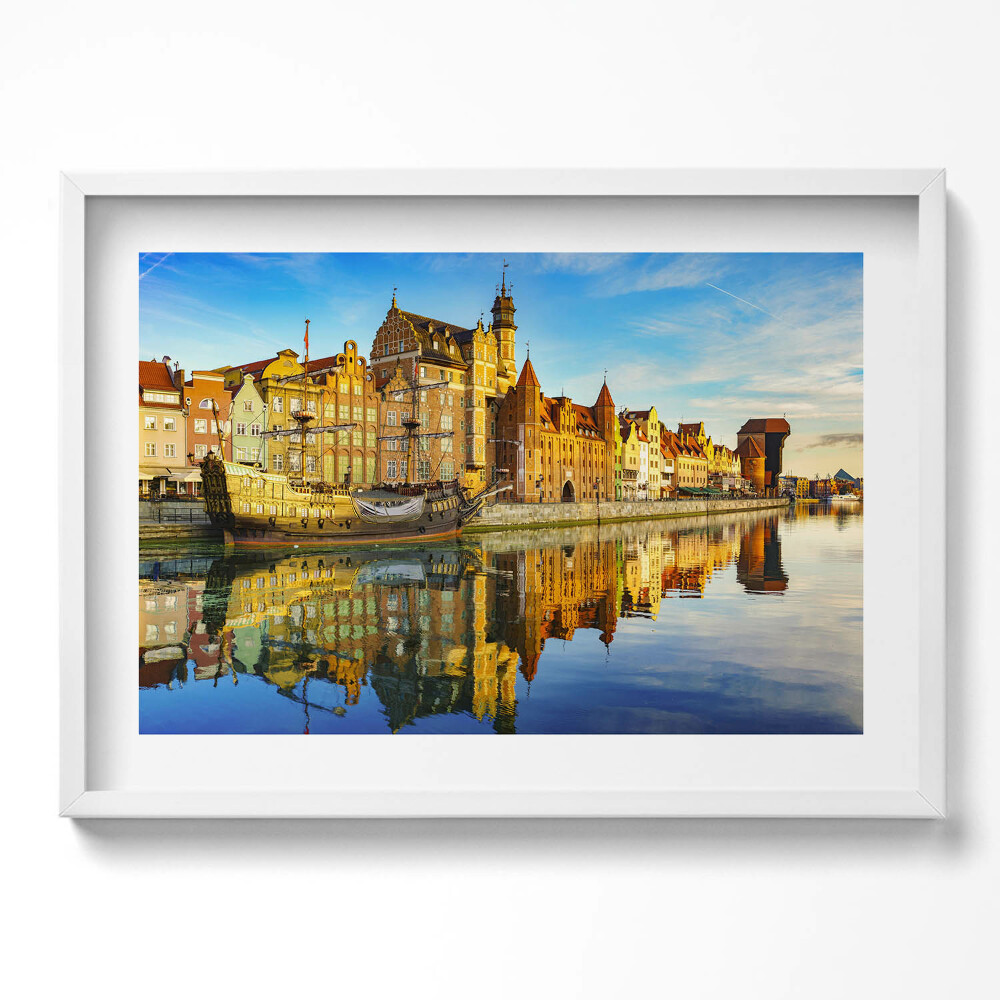 Tablou rama excepţional Motlawa din Gdańsk