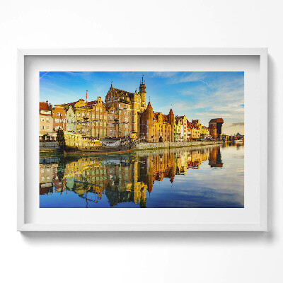 Tablou rama excepţional Motlawa din Gdańsk