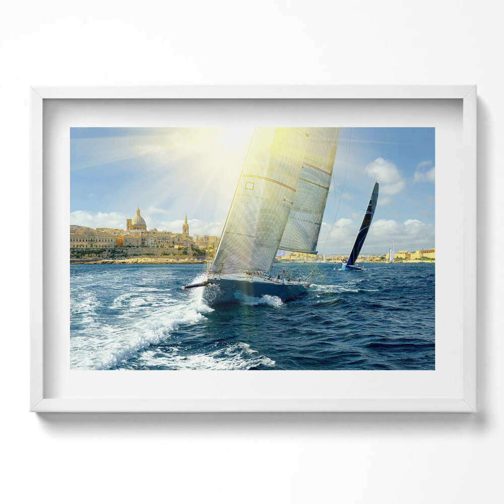 Tablou living cu rama excepţional Iahturi plutitoare