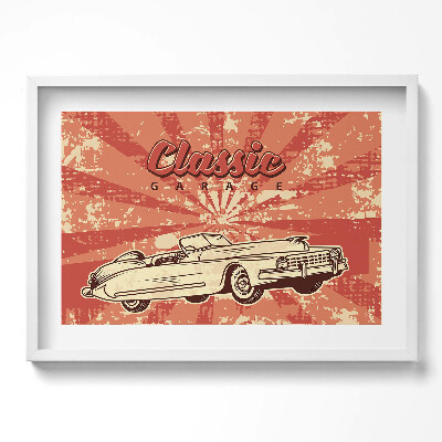 Tablou rama excepţional Mașină retro de epocă grunge