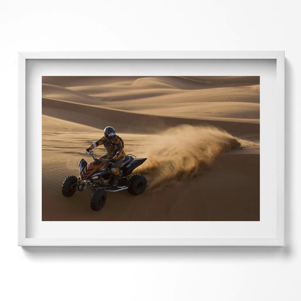 Tablou rama excepţional Plimbare cu ATV-ul în deșert