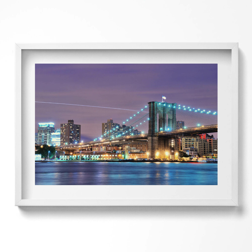 Tablou living cu rama excepţional Podul Brooklyn