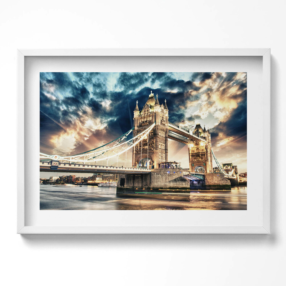 Tablou living cu rama excepţional Podul Turnului din Londra
