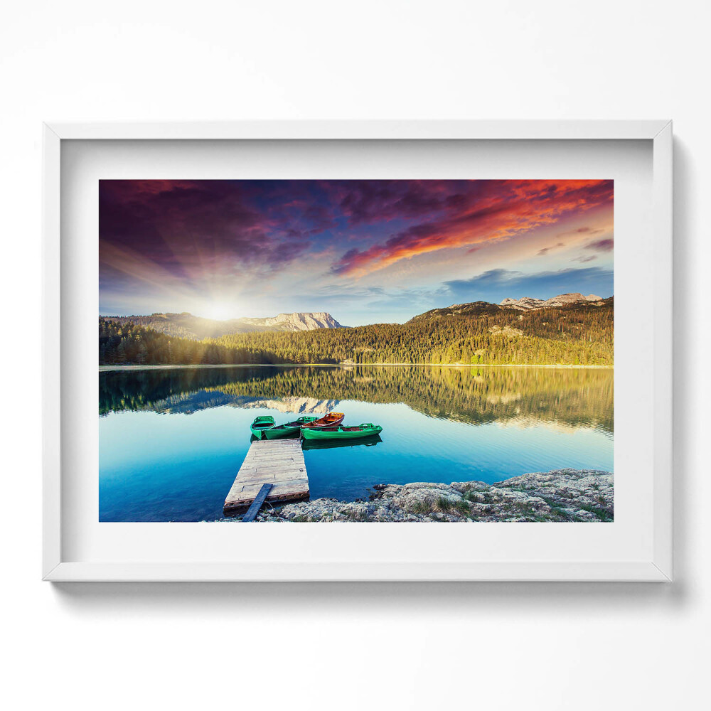 Tablou rama excepţional Peisaj fluvial