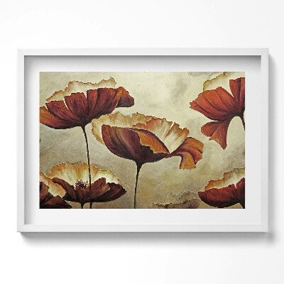 Tablou rama excepţional Maci pictați