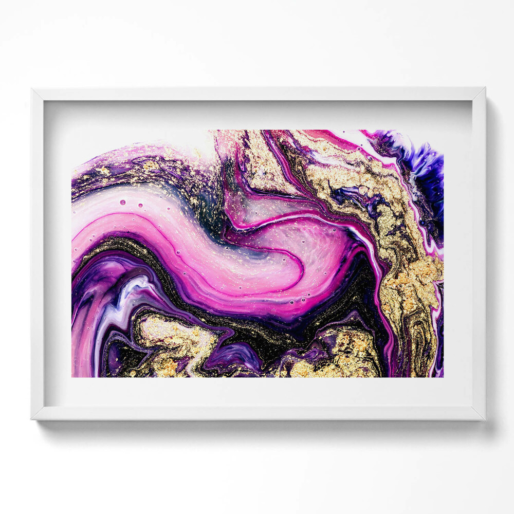 Tablou rama excepţional Rezumat de marmură cu aur