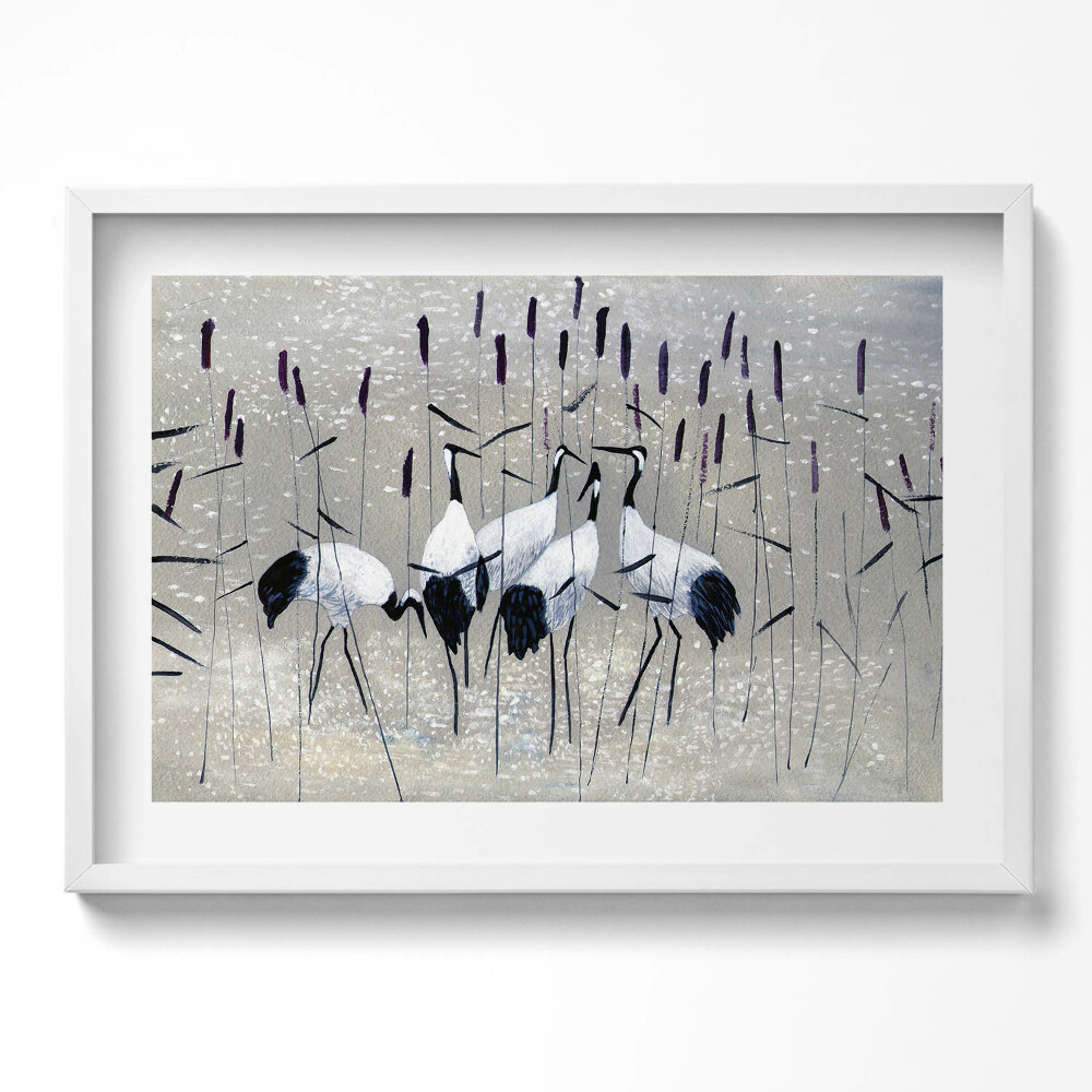 Tablou living cu rama excepţional Macarale în stuf