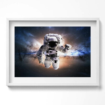 Tablou living cu rama excepţional Astronautul în spațiu