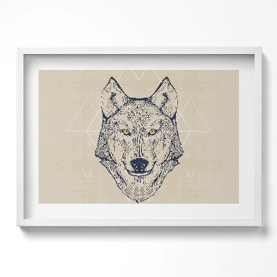 Tablou rama excepţional Cap de lup