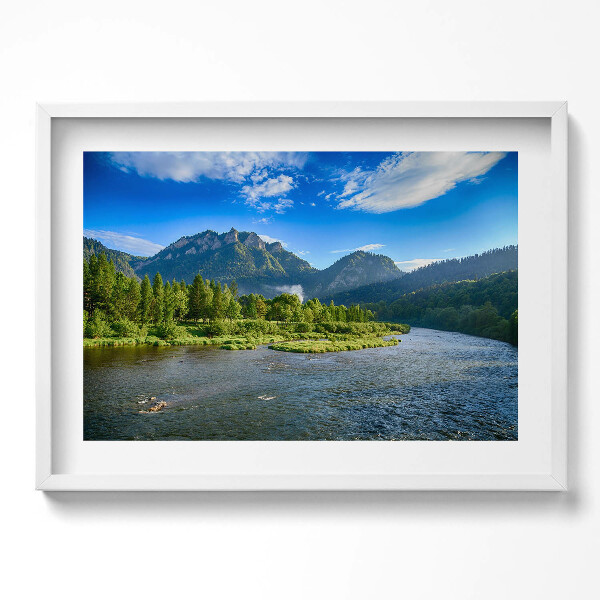 Tablou living cu rama excepţional Cotul râului Dunajec din Munții Pieniny