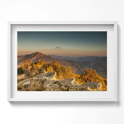 Tablou living cu rama excepţional Munții Bieszczady