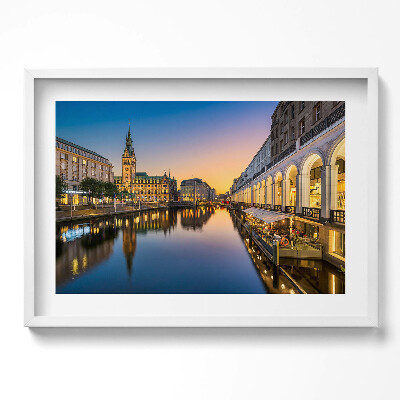 Tablou rama excepţional Primăria orașului Hamburg, Germania