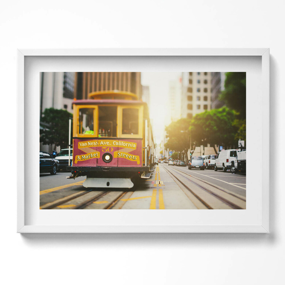 Tablou living cu rama excepţional Tramvaiul din San Francisco