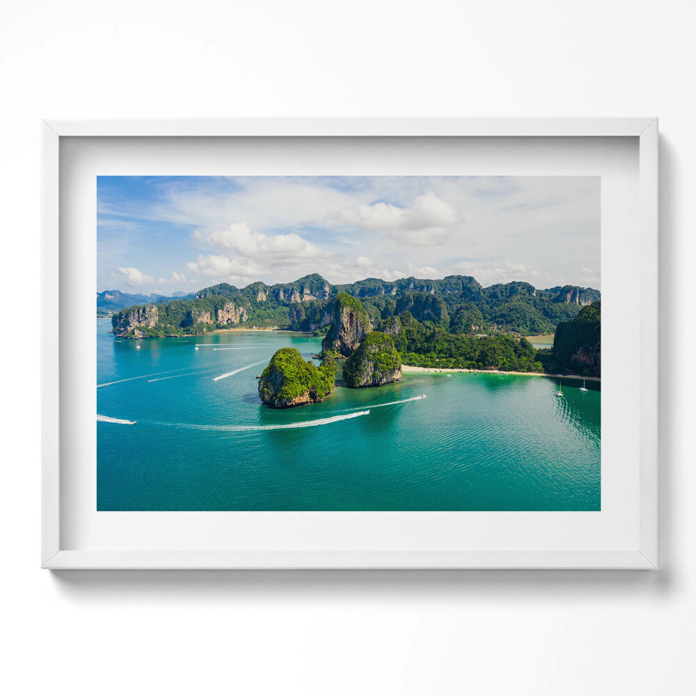 Tablou living cu rama excepţional Insulă în Thailanda
