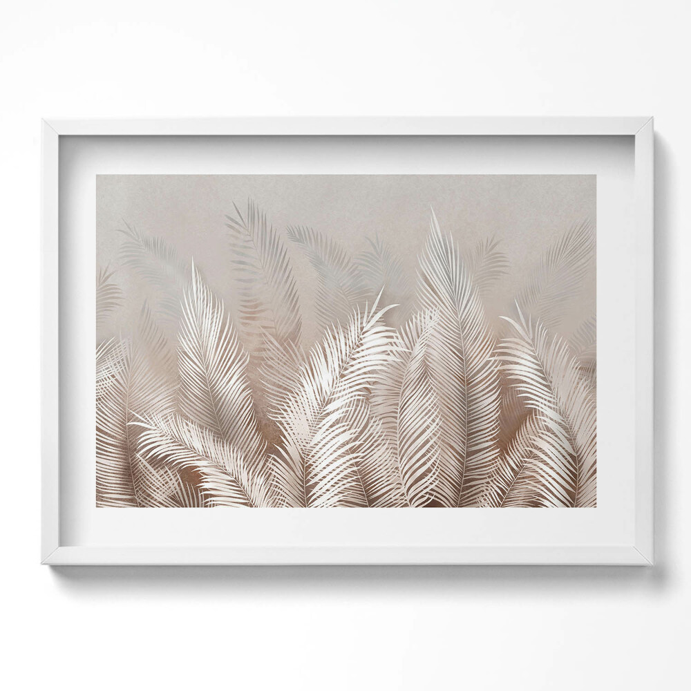 Tablou living cu rama excepţional Plante cu frunze Boho