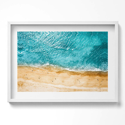 Tablou living cu rama excepţional Plaja și marea