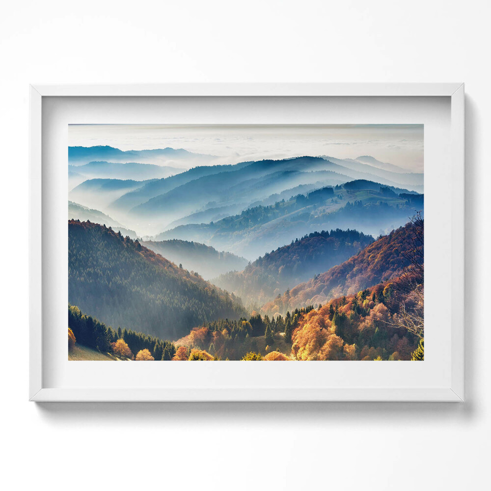 Tablou living cu rama excepţional Peisaj montan