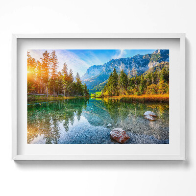 Tablou living cu rama excepţional Peisajul Munților Râului