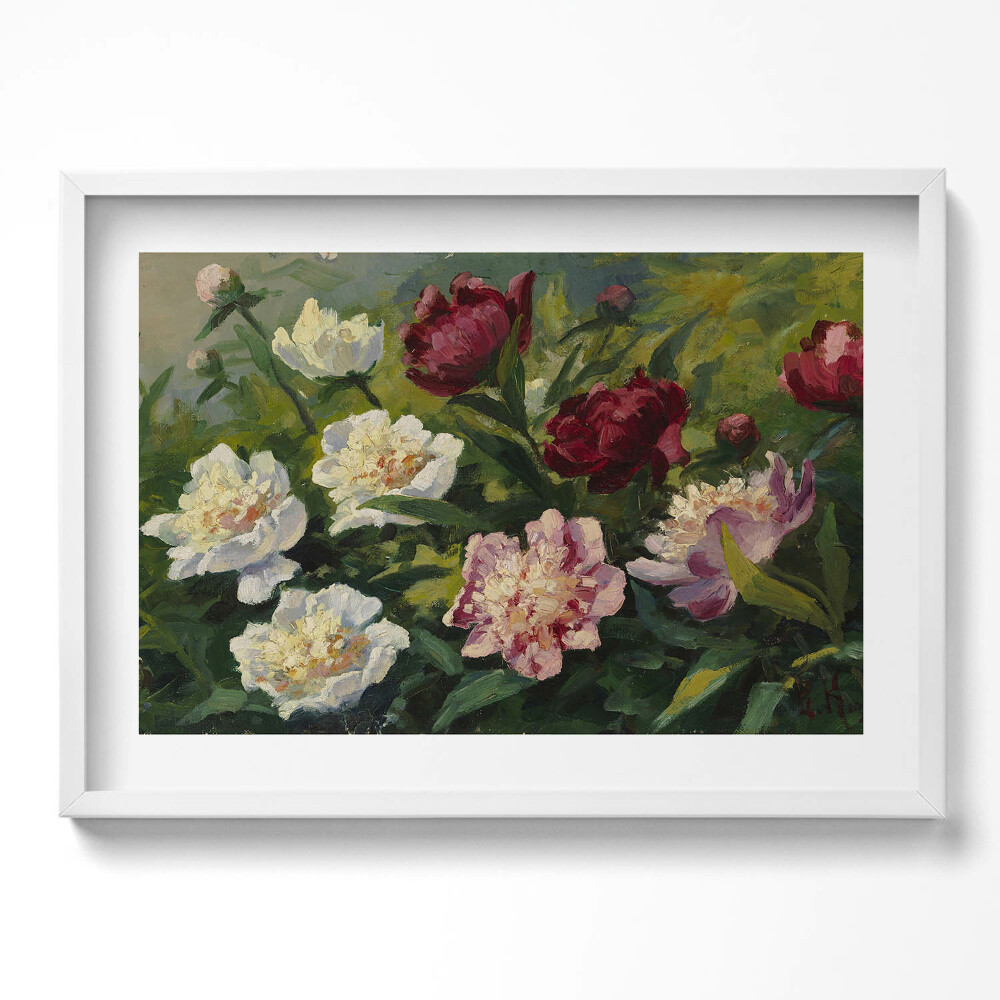 Tablou rama excepţional Flori frumoase pictate