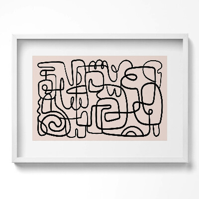 Tablou rama excepţional Forme abstracte de artă