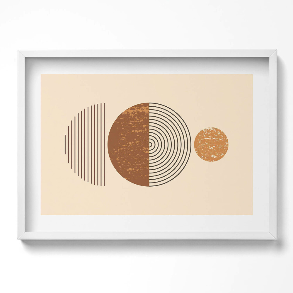 Tablou living cu rama excepţional Artă boho geometrică