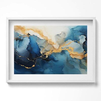 Tablou rama excepţional Rezumat lichid cu aur